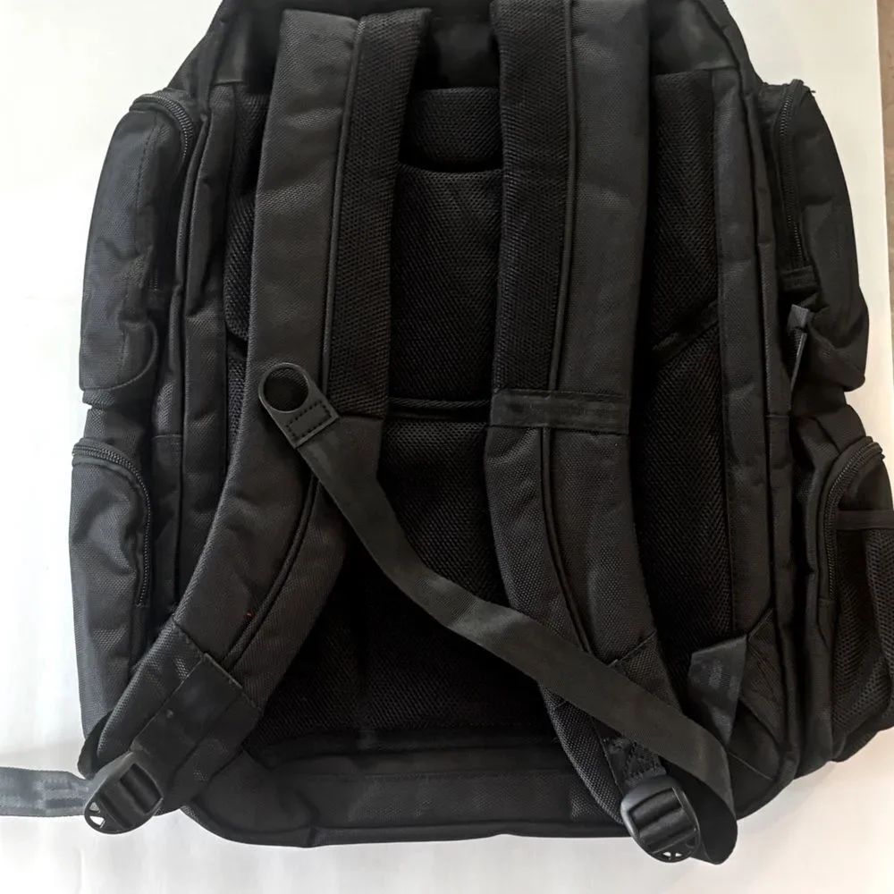 Perry Ellis Black 350 Laptop Backpack- Black travel bag, business bag $160 bag